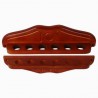 Porte-queues de luxe Acajou 6 queues 38,5 x 9,5cm
